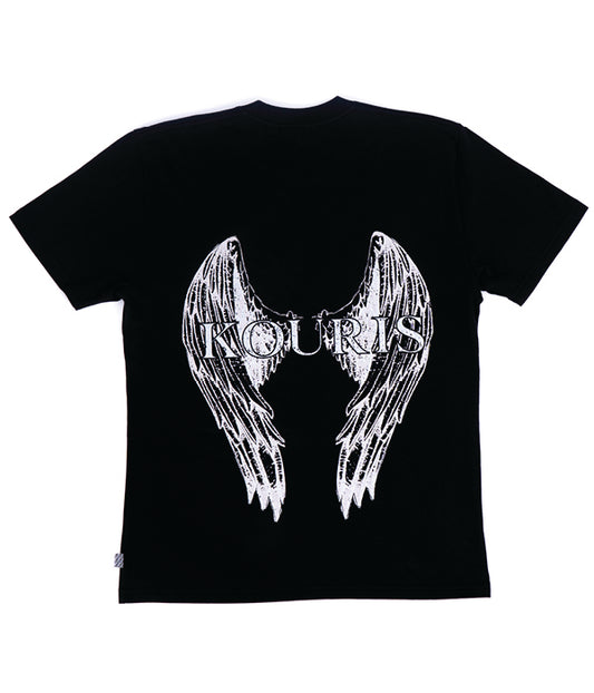 BLACK WING LOGO PRINT TSHIRT